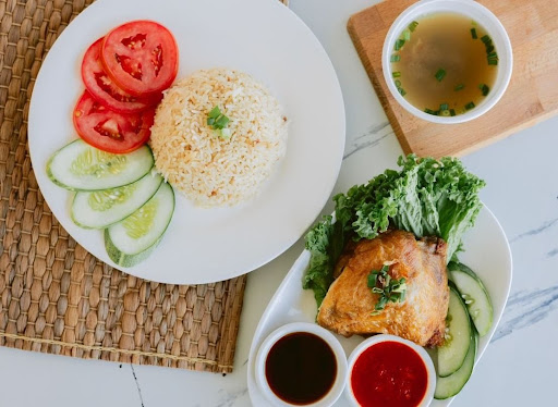 D’roast chicken rice D’roast chicken rice